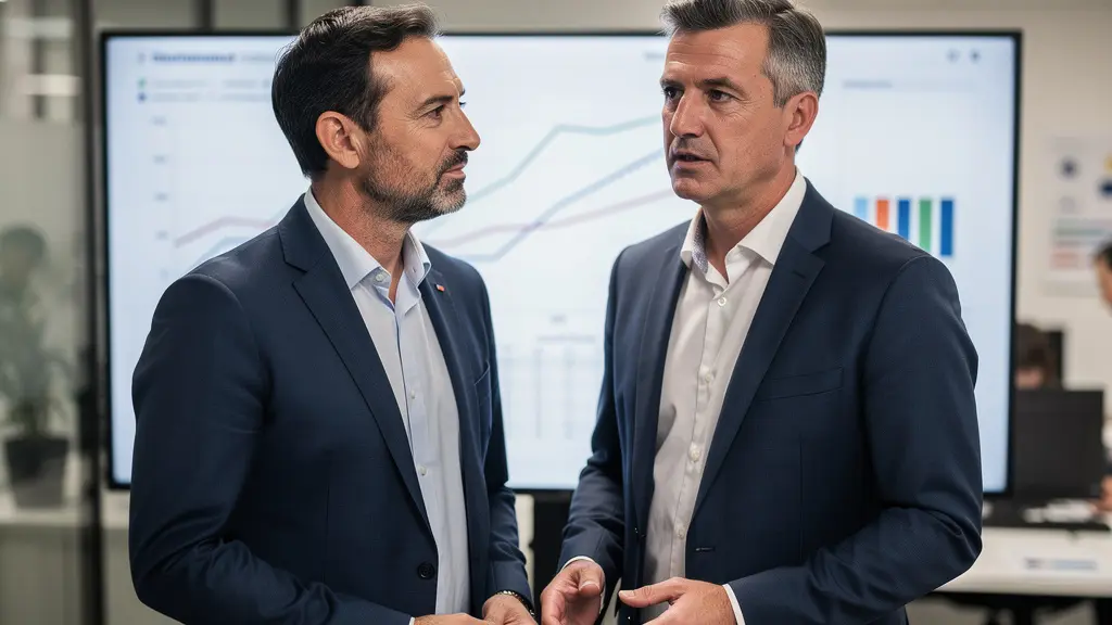 Professionnels analysant une offre énergie responsable en entreprise